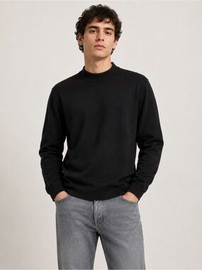 Zara black men’s wool blend sweater Large 4566/301